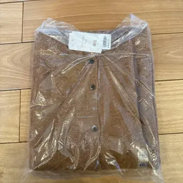 캐시미어 100% 브라운 가디건 XXL