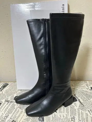 블랙 롱 부츠 정가 7700엔