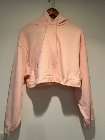 alo 크롭 후드티 S 핑크