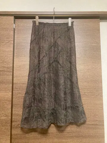 바지레 28 레이스 스커트 브라운 사이즈 40