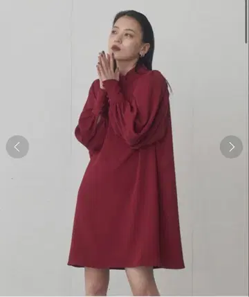 FEKETE 벌룬 슬리브 원피스