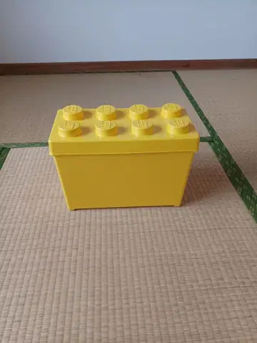 LEGO 블록형 수납 박스 옐로우 컬러