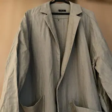 린넨 롱 코트 루즈핏