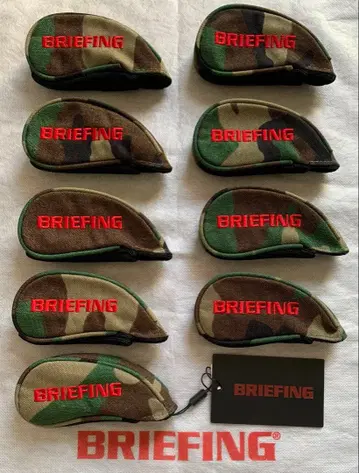 택 포함 새상품! BRIEFING 우드랜드 카모 아이언 헤드커버 9개
