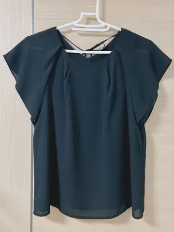 새상품급 NBB 쉬폰 상의 블랙