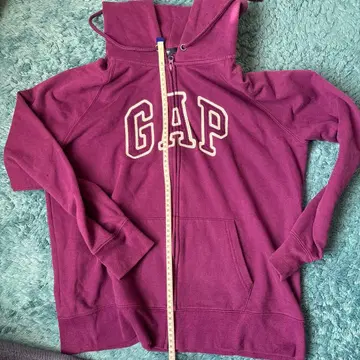 GAP 퍼플 풀 집업 후드티