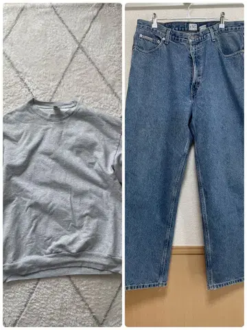 로스앤젤레스 어패럴 14oz 헤비 맨투맨 아메카지 세트 캘빈클라인