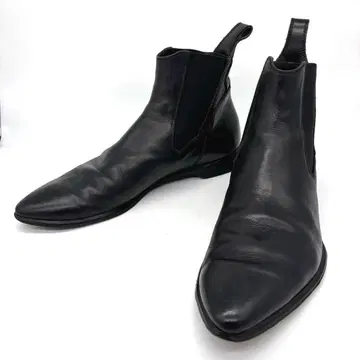 JULIUS 율리우스 가죽 사이드 고어 부츠 블랙 27