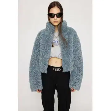 SLY 라이트 크롭 보아 블루종