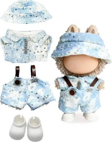 17cm 라브브용 블루 계열 의상 4세트