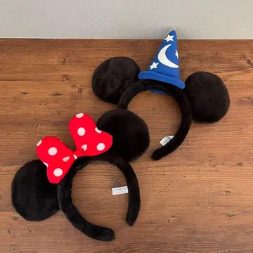 도쿄 디즈니 리조트 미키미니 머리띠 세트 리본 판타지아