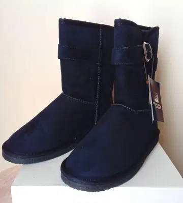 [ 미사용 새상품 ] 월드 grove 네이비 스웨이드 숏부츠 M 사이즈