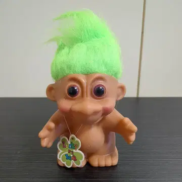 럭키 인형 저금통 그린 컬러