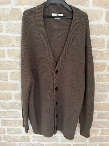 ZARA 롱 가디건 브라운