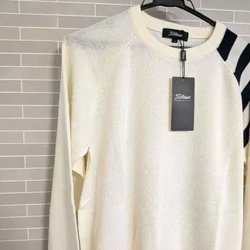 택 포함 Titleist 벤츠 화이트 스웨터 L 사이즈