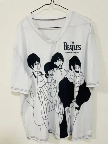 THE BEATLES 아트 프린트 T셔츠 L 사이즈