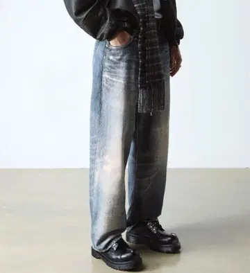 [ 즉완품 Soul edition ] 트롬프뢰유 루즈핏 데님