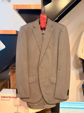 그레이 스트라이프 비즈니스 정장 Y6 super120s