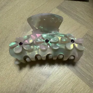 aura 헤어 클립 꽃 플라워 flower