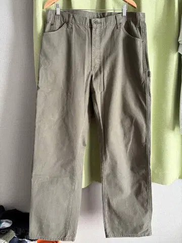 Dickies 페인터 팬츠 카키 덕 워크 38X32