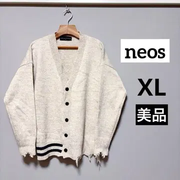 Neos 루즈 실루엣 가디건 네오스 니트 아이보리 컨디션 최상