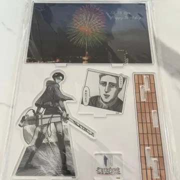 진격의 거인 리바이 히타 한정판 원작 그림 메모리얼 아크릴 스탠드