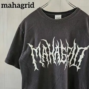 [ 한국 브랜드 ] 마하그리드 mahagrid 반팔 T셔츠 블랙 S