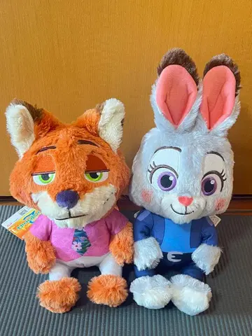 주토피아2 닉 주디 봉제 인형 백팩 압축