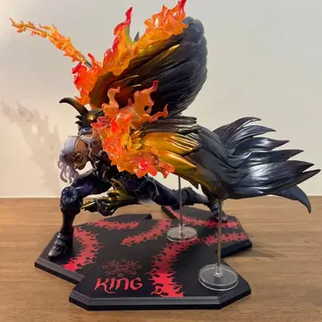 KING 피규어 불꽃 깃털 포함 약 30cm