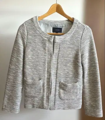 쉽스 ships 노카라 자켓 트위드