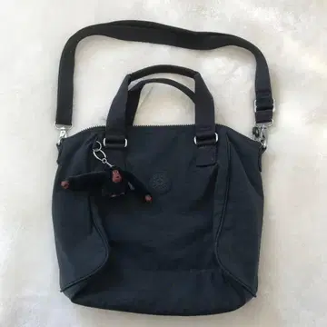 Kipling 블랙 나일론 숄더백 몽키 포함