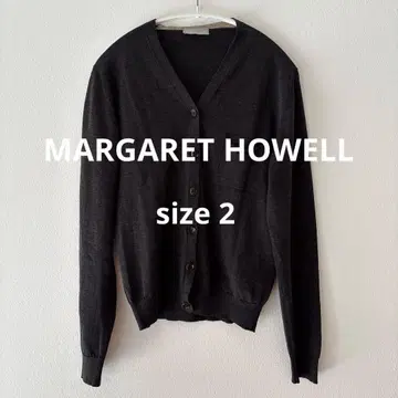 MARGARET HOWELL 다크 그레이 가디건