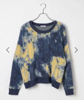 BAYFLOW 믹스 샤기 니트 풀오버