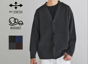 미사용 새상품 SPU 4WAY 스트레치 워셔블 긴팔 가디건 M