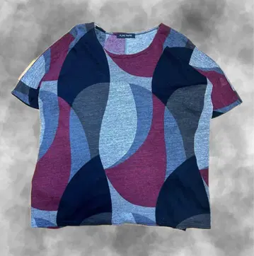 빈티지 ANNE KLINE 반팔 튜닉 멀티 컬러