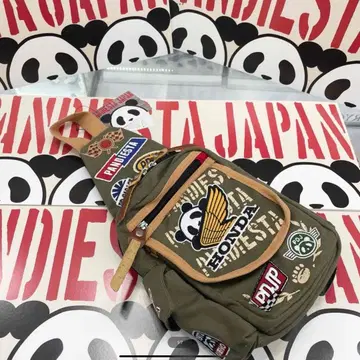( 2 ) 팬디에스타 HONDA 와펜풍 자수 숄더백 ( 카키 )