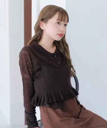 카스타네 모헤어 니트 브라운 SAWAMOTO 기획 WEB 한정판