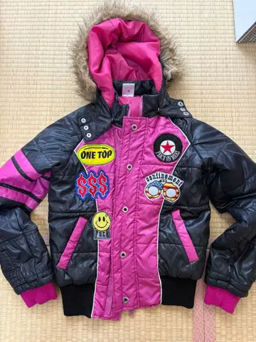 퍼 포함 라이더 다운 자켓