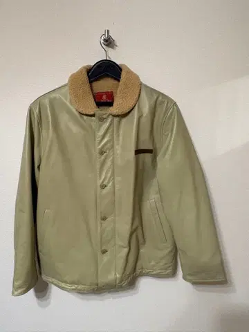 AVIREX 베이지 가죽 N-1 덱 자켓 L 사이즈 아비렉스