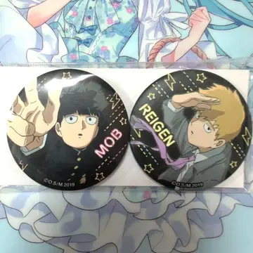 [ 새상품급 ] 모브사이코100 캔뱃지 세트 레이겐 모브 모브사이