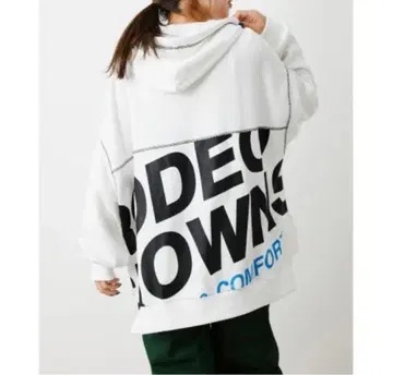 새상품 RODEO CROWN 로고 후드티 오버 사이즈 로고 로데오