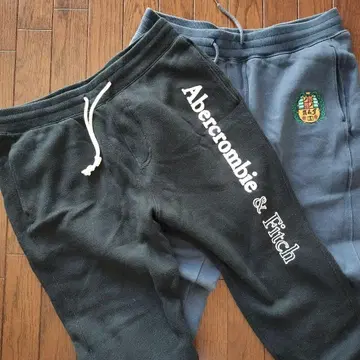 A&F 맨투맨 팬츠 2벌 블랙&네이비 MENS 사이즈 L