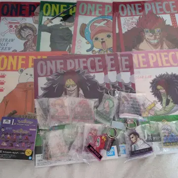 ONE PIECE 제일복권 클리어 파일 & 스티커, 아크릴 키링