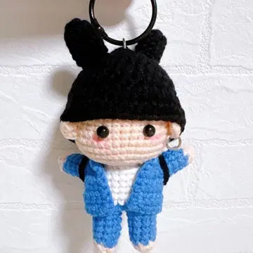 정국 당근 백팩 토끼 모자 국 아미구루미 키링