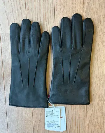 새상품 양가죽 블랙 장갑 슬릿 디자인