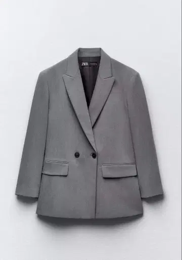 ZARA 숄더 패드 오버 사이즈 자켓 그레이마르 XS