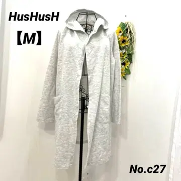 하쉬아쉬 HusHusH 롱 가디건 M 라이트 그레이 심플