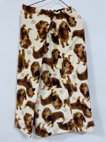 강아지 패턴 룸웨어 M-L 사이즈 무릎 담요