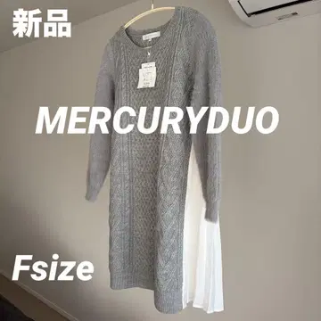 새상품 MERCURYDUO 니트 스웨터 여성용 튜닉 겨울 의류