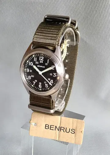 BENRUS 손목시계 벨트 카키